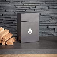 Los mejores  - CKB LTD - Caja de almacenamiento para encendedores de fuego- para quemadores de leña o chimenea- tapa abatible con tapa…